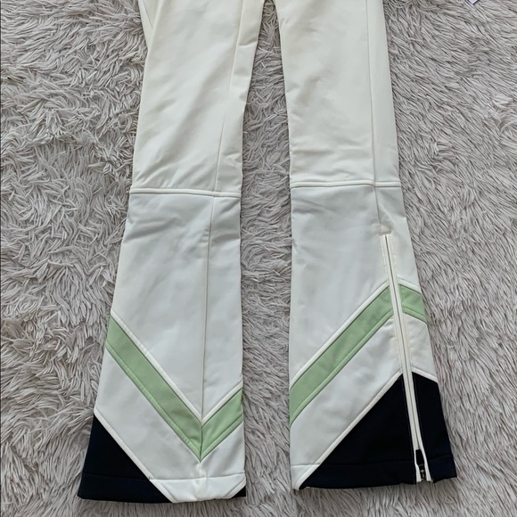 NWT Perfect moment Tignes hooded belted striped ski suit - Picture 9 of 15